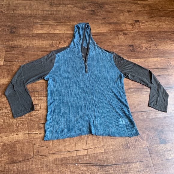 John Varvatos Knit medium hooded sweater T shirt
